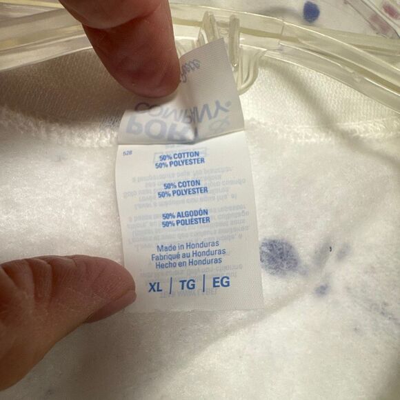 USA Unisex Splattered Red/Blue Sweatshirt Size XL NEW - Picture 5 of 5